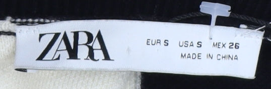 Womens UK Size S Zara Black Pullover Jumper