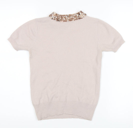 Womens UK Size XS French Connection Beige Jumper