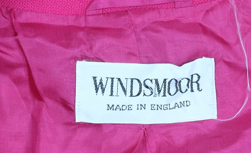 Windsmoor Women's Pink Blazer Size 14 Modal Polyester