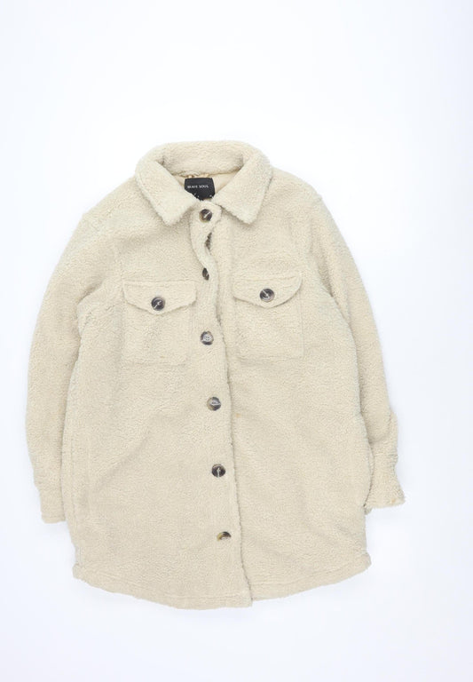 Womens UK Size XS Brave Soul Beige Basic Jacket