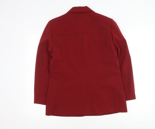 Classics Women's Red Mid-Length Coat Size 12