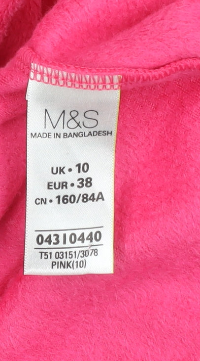 Womens UK Size 10 Marks and Spencer Pink Sweatshirt