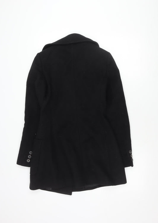 Womens UK Size 6 Karen Millen Black Pea Coat