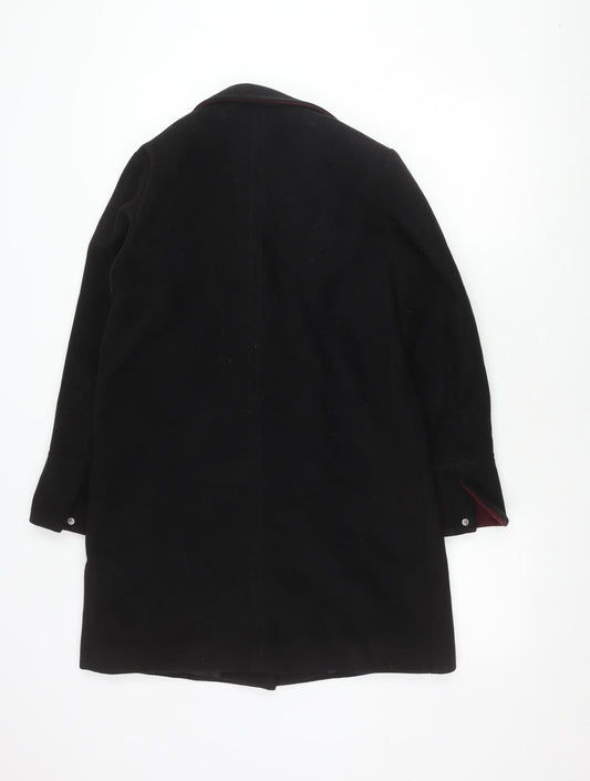 Womens UK Size 8 Topshop Black Trench Coat
