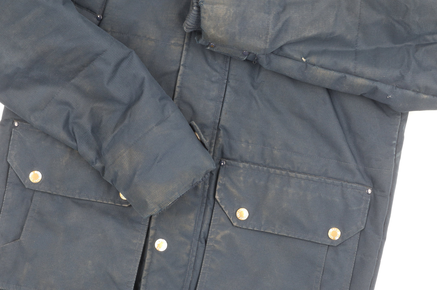 Mens UK Size 2XS SUPPLY & DEMAND Blue Parka Coat