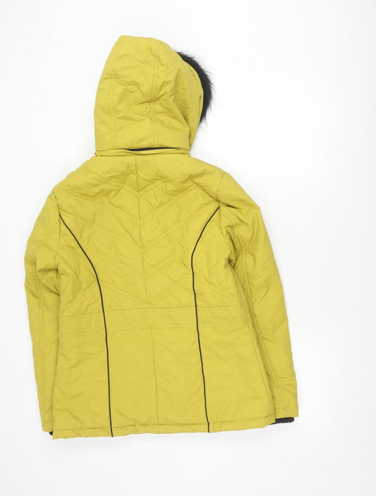 Womens UK Size S Marks and Spencer Yellow Puffer Jacket