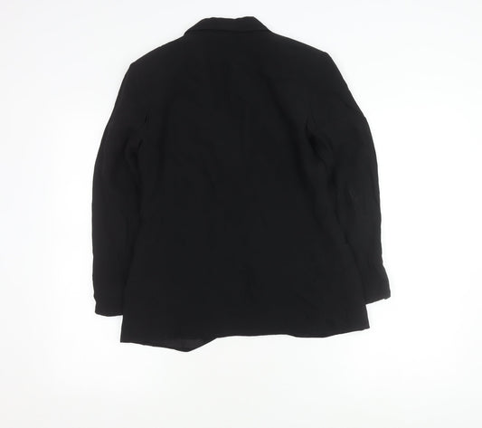 Topshop Black Petite Blazer Women’s UK 10 Casual Style