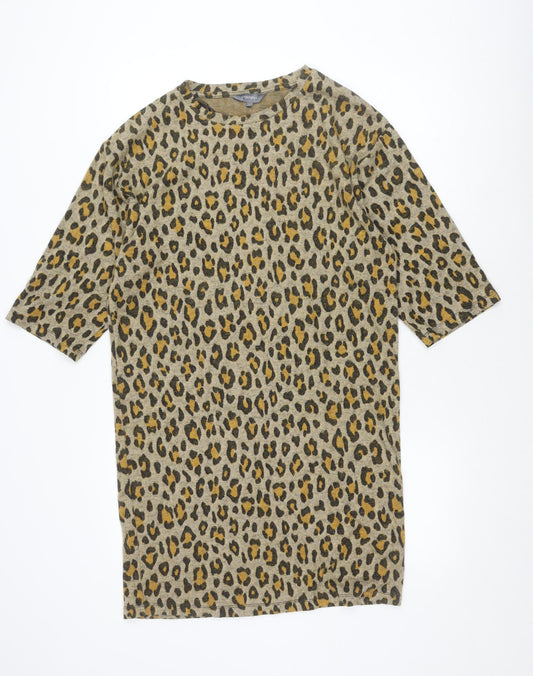 Additional front view of Principles Women's Animal Print Knit Dress, size 14, Multicoloured