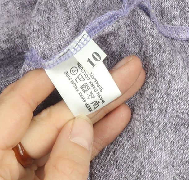 Womens UK Size 10 Vida Vi Grey Pullover Jumper
