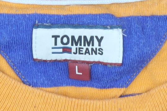 Unisex Adults UK Size L Tommy Jeans Multicoloured T-Shirt