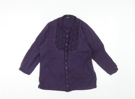 Womens UK Size 10 DASH Purple Blouse