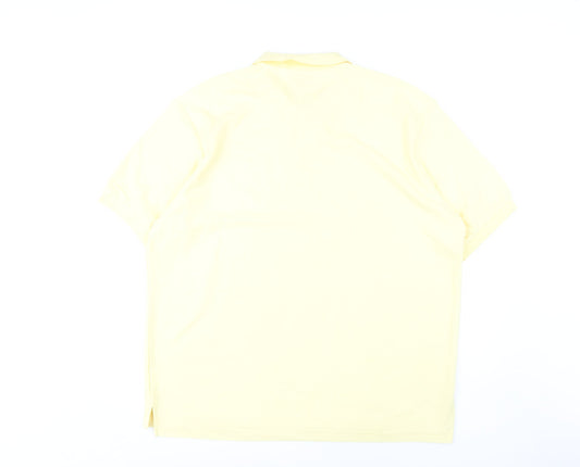 Slazenger Men's Yellow 2XL Polo Shirt - Summer Casual Wear