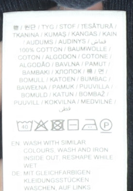 GANT Men's Navy Pullover Jumper, Size L, 100% Cotton