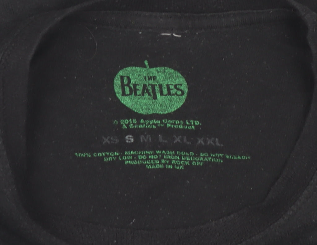 Unisex Adults UK Size S The Beatles Black T-Shirt