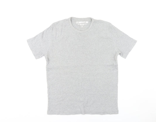 Unisex Adults UK Size M Lee Cooper Grey T-Shirt