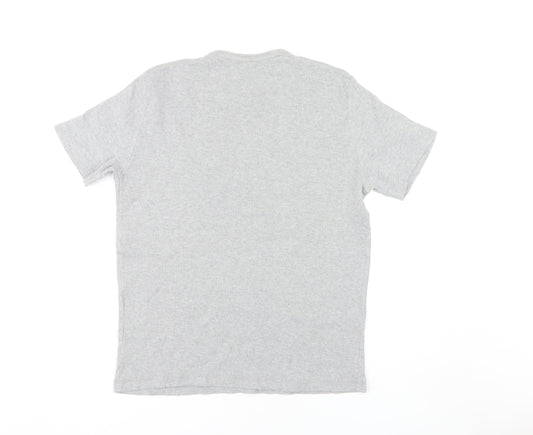 Unisex Adults UK Size M Lee Cooper Grey T-Shirt