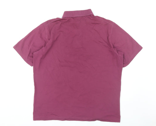 UNIQLO Men's Purple Polo Shirt XL