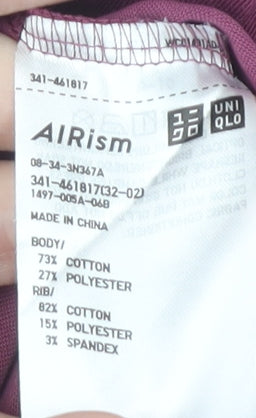 UNIQLO Men's Purple Polo Shirt XL