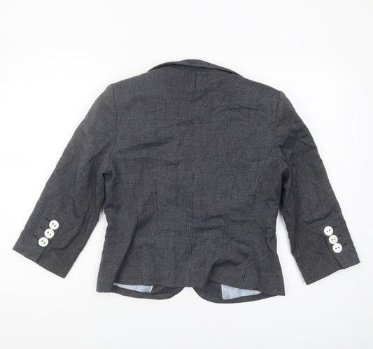 Marks and Spencer Women's Grey Blazer Size 12 Regular
