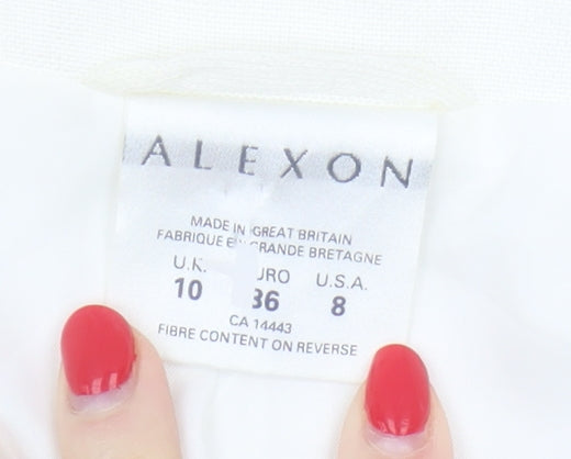 Womens UK Size 10 Alexon Regular Ivory Blazer