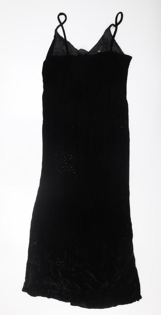 Jigsaw Women's Black Slip Dress, Size 12, Party/Cocktail