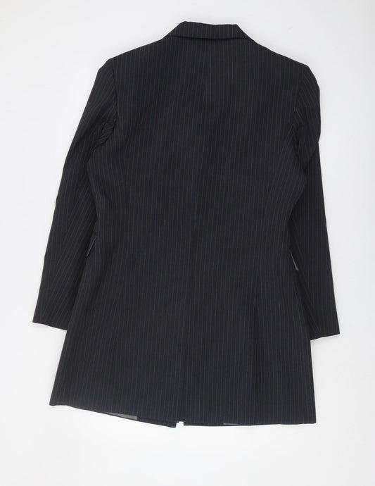 Dunnes Stores Women's Black Pinstripe Suit Jacket Size 14