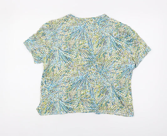 CC Women's Multicoloured XL Geometric Blouse