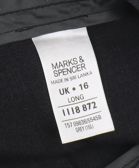 Womens UK Size 16 Marks and Spencer Black Trousers