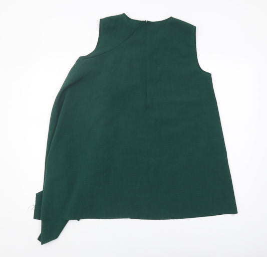Womens UK Size 8 COS Green Basic Blouse