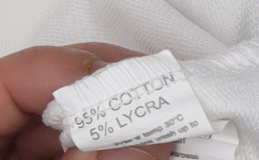 Levi's Men's White Graphic Long Sleeve T-Shirt M