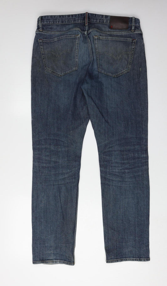 White Stuff Men's Blue Straight Jeans, Size 34