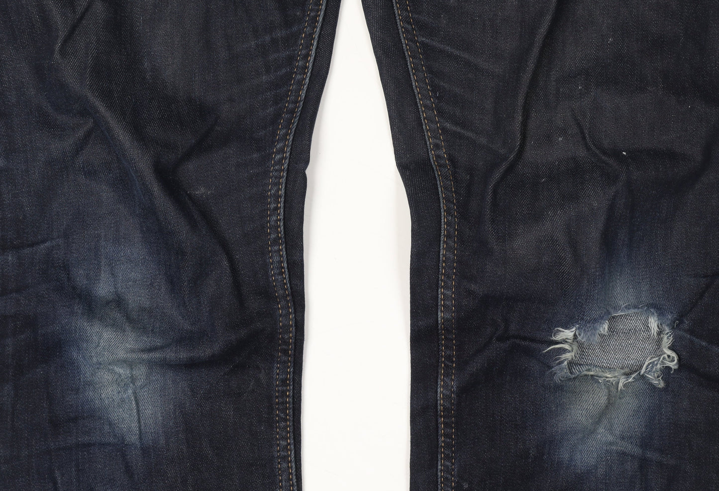 Mens UK Size 32R White Stuff Regular Fit Straight Blue Jeans