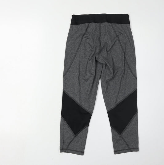 Adidas Women's Grey Cropped Leggings S - Athleisure Style