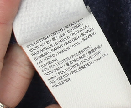 Superdry Women's Blue Hoodie, Medium, Classic Fit