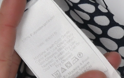 DKNY Women's Black & White Geometric Blouse