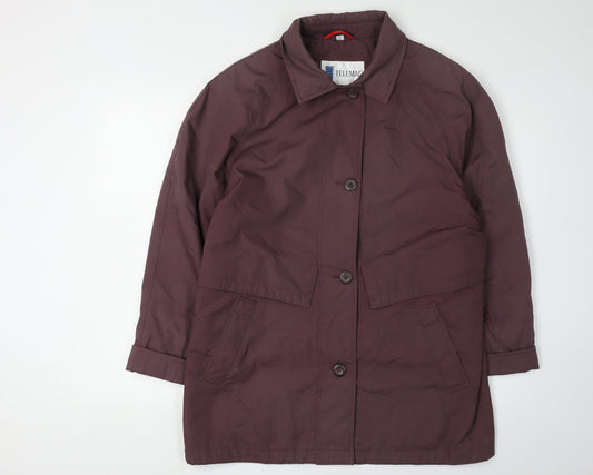 Womens UK Size 12 Telemac Brown Overcoat