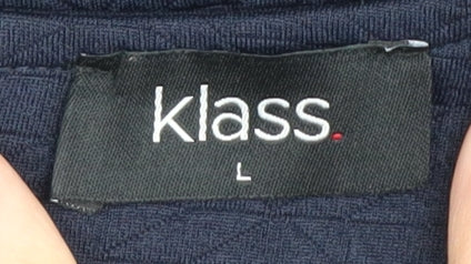 Womens UK Size L Klass Black Basic Blouse