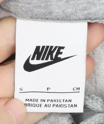 Mens UK Size S Nike Grey Pullover Hoodie