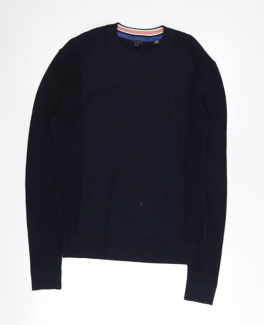 Unisex Adults UK Size M Ted Baker Black Pullover Jumper