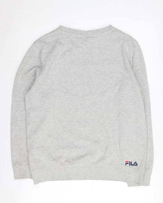 Fila Unisex Grey Logo Sweatshirt Pullover Size S