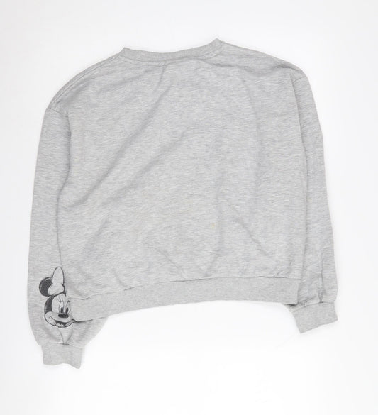 Womens UK Size L Disney Grey Pullover Sweatshirt