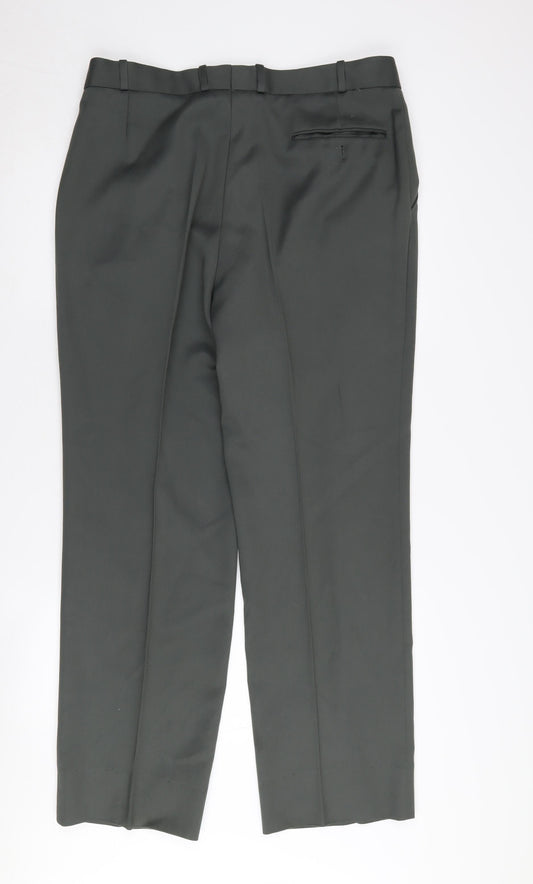 Dunn & Co Men's Green Dress Pants 31L Classic Fit