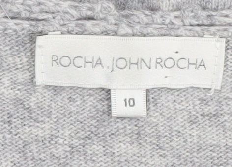 Womens UK Size 10 Rocha John Rocha Grey Jumper
