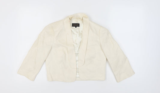 Womens UK Size 12 Jaeger Regular Ivory Suit Jacket