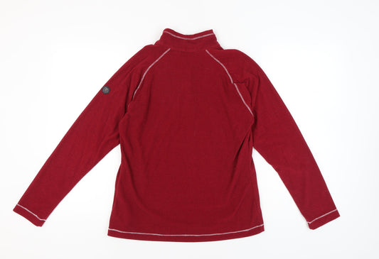 Regatta Women's Red Lightweight Henley 1/4 Zip Sweatshirt