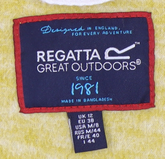 Regatta Women's Yellow Zip Sweatshirt Size 12