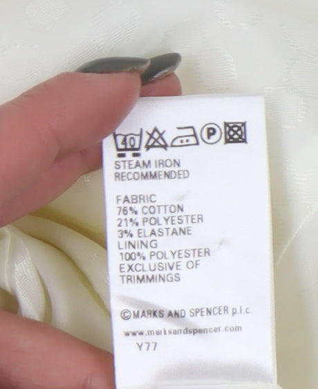 Marks and Spencer Women's Ivory Blazer - Size 16