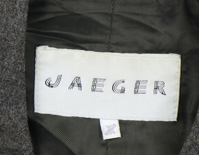 Jaeger Women's Size 14 Wool Suit Jacket Grey