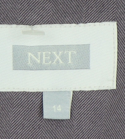 NEXT Women Grey Blazer Size 14 Classic Business