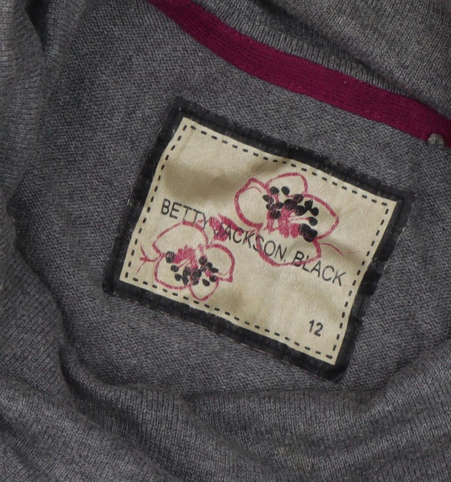 Betty Jackson Black Women's Grey Pullover Jumper Size 12